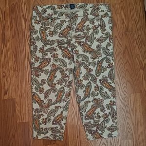 Jockey Person to Person paisley Capri pants